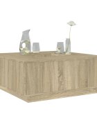 vidaXL Кафе маса дъб сонома 100x100x40 см инженерно дърво