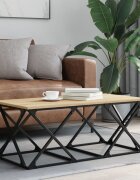 vidaXL Кафе маса дъб сонома 100x49x40 см инженерно дърво