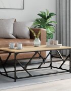 vidaXL Кафе маса дъб сонома 100x50x40 см инженерно дърво