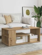 vidaXL Кафе маса дъб сонома 100x50x40 см инженерно дърво