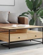 vidaXL Кафе маса дъб сонома 100x51x40 см инженерно дърво