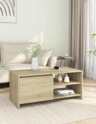 vidaXL Кафе маса дъб сонома 102x50x45 см инженерно дърво