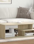 vidaXL Кафе маса дъб сонома 102x55x35 см инженерно дърво