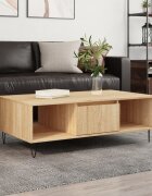 vidaXL Кафе маса дъб сонома 104x60x35 см инженерно дърво