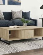 vidaXL Кафе маса дъб сонома 104x60x35 см инженерно дърво
