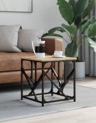 vidaXL Кафе маса дъб сонома 45x45x475 см инженерно дърво