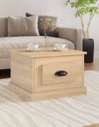 vidaXL Кафе маса дъб сонома 50x50x35 см инженерно дърво