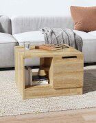 vidaXL Кафе маса дъб сонома 50x50x36 см инженерно дърво