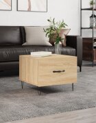 vidaXL Кафе маса дъб сонома 50x50x40 см инженерно дърво