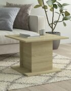 vidaXL Кафе маса дъб сонома 555x555x40 см инженерно дърво