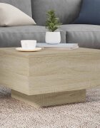 vidaXL Кафе маса дъб сонома 55x55x31 см инженерно дърво
