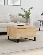 vidaXL Кафе маса дъб сонома 55x55x365 см инженерно дърво