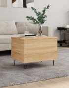 vidaXL Кафе маса дъб сонома 60x445x45 см инженерно дърво