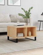 vidaXL Кафе маса дъб сонома 60x50x365 см инженерно дърво