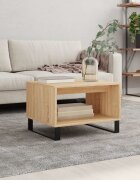 vidaXL Кафе маса дъб сонома 60x50x40 см инженерно дърво