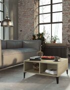 vidaXL Кафе маса дъб сонома 60x60x30 см инженерно дърво