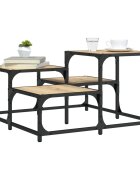 vidaXL Кафе маса дъб сонома 68x68x40 см инженерно дърво