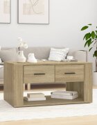vidaXL Кафе маса Дъб сонома 80x50x40 см инженерно дърво