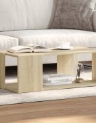 vidaXL Кафе маса дъб сонома 895x48x30 см инженерно дърво