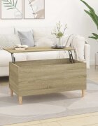vidaXL Кафе маса дъб сонома 90x445x45 см инженерно дърво
