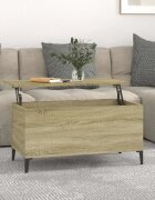 vidaXL Кафе маса дъб сонома 90x445x45 см инженерно дърво