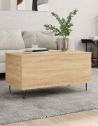 vidaXL Кафе маса дъб сонома 90x445x45 см инженерно дърво