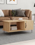 vidaXL Кафе маса дъб сонома 90x50x40 см инженерно дърво
