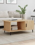 vidaXL Кафе маса дъб сонома 90x50x40 см инженерно дърво
