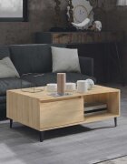 vidaXL Кафе маса дъб сонома 90x60x35 см инженерно дърво