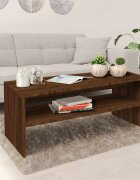 vidaXL Кафе маса кафяв дъб 100x40x40 см инженерно дърво