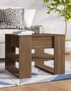 vidaXL Кафе маса кафяв дъб 555x55x45 см инженерно дърво