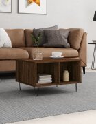 vidaXL Кафе маса кафяв дъб 60x50x365 см инженерно дърво
