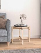 vidaXL Кафе маса Ø 525x45 см борово дърво масив