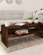 vidaXL Кафе маса опушен дъб 100x40x40 см инженерно дърво