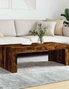 vidaXL Кафе маса опушен дъб 102x50x36 см инженерно дърво
