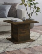 vidaXL Кафе маса опушен дъб 555x555x40 см инженерно дърво