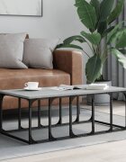 vidaXL Кафе маса сив сонома 100x50x355 см инженерно дърво