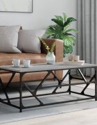 vidaXL Кафе маса сив сонома 100x50x40 см инженерно дърво
