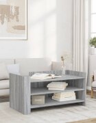 vidaXL Кафе маса сив сонома 100x50x50 см инженерно дърво