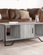 vidaXL Кафе маса сив сонома 100x51x40 см инженерно дърво