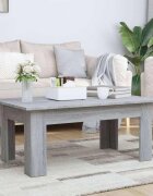 vidaXL Кафе маса сив сонома 100x60x42 см инженерно дърво