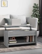vidaXL Кафе маса сив сонома 102x50x525 см инженерно дърво