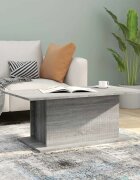 vidaXL Кафе маса сив сонома 102x555x40 см инженерно дърво