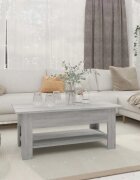 vidaXL Кафе маса сив сонома 102x55x42 см инженерно дърво