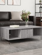 vidaXL Кафе маса сив сонома 104x60x35 см инженерно дърво
