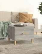 vidaXL Кафе маса сив сонома 50x50x40 см инженерно дърво