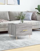 vidaXL Кафе маса сив сонома 50x50x40 см инженерно дърво