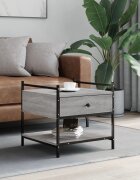 vidaXL Кафе маса сив сонома 50x50x50 см инженерно дърво