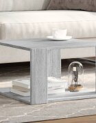 vidaXL Кафе маса сив сонома 515x515x30 см инженерно дърво