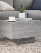 vidaXL Кафе маса сив сонома 55x55x31 см инженерно дърво
